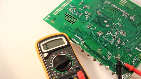 Multimeter, special electrical measuring equipment Stock Footage 34407468