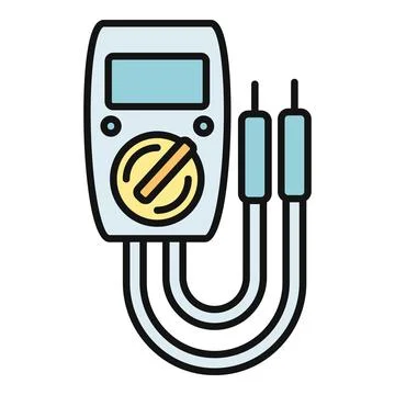 Multimeter tool showing electrical measurement and testing Stockillustratie