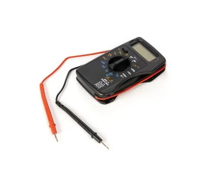Multimeter vattmeter ampermeter isolated Stock Photos