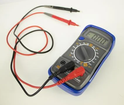 Multimeter with wired probe Stock Photos