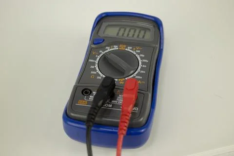 Multimeter with wired probe Stock Photos