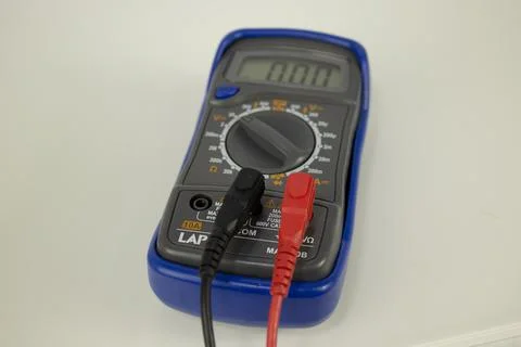 Multimeter with wired probe Stock Photos