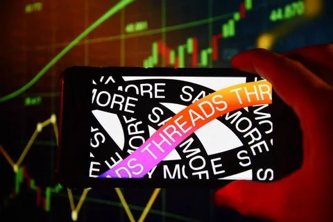  Multinational Companies Illustrations. Threads app logo is pictured on a ... Stock Photos