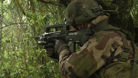 Multinational forces conduct offensive operations - 2014 Stock Footage 101179622