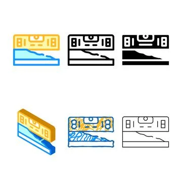 Multipack building level color icon vector color Ilustración de archivo