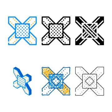 Multipack metal structure building part color icon vector Ilustración de archivo