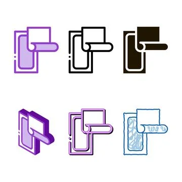 Multipack wax stripes icon vector outline Stock Illustration