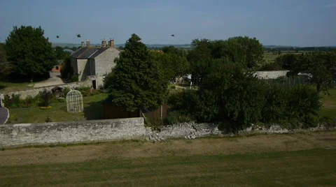 Multipal helicopter flyby, S5 Stock Footage 39751675