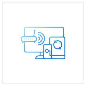 Multiplayer gradient icon 스톡 일러스트