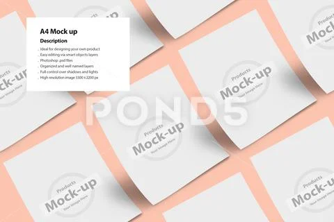 Multiple A4 letterheads- editable PSD PSD Template