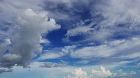 Multiple Altitude Clouds Time Lapse Stock Footage 51479013