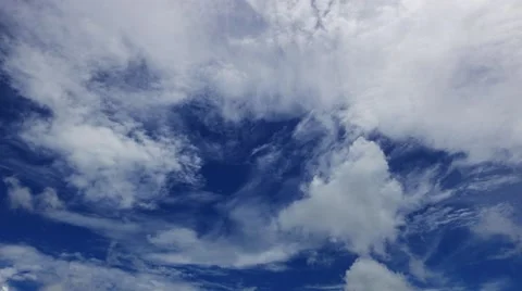 Multiple Altitude Clouds Time Lapse Stock Footage 55252845