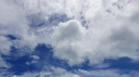 Multiple Altitude Clouds Time Lapse Stock Footage 55254478