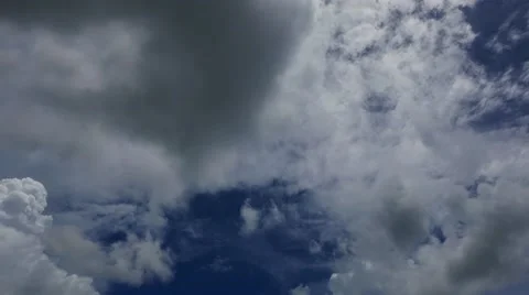 Multiple Altitude Clouds Time Lapse Video stock 55254901