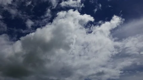 Multiple Altitude Clouds Time Lapse Video stock 55260456