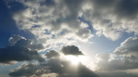 Multiple Altitude Clouds Timelapse 08 Stock Footage 46733551