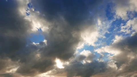 Multiple Altitude Clouds Timelapse 09 (Early Morning) Stock Footage 49667292