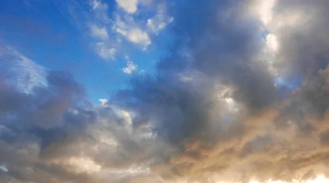 Multiple Altitude Clouds Timelapse 11 (Early Morning) Stock Footage 49215758