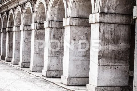 Multiple arches and columns Stock Photos