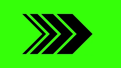 Multiple Arrow Icon on Green Background Stock Footage 317642917