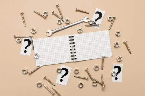 Multiple Assorted Collection Office Stationery Photo With Pens Pencils Notepads Foto stock