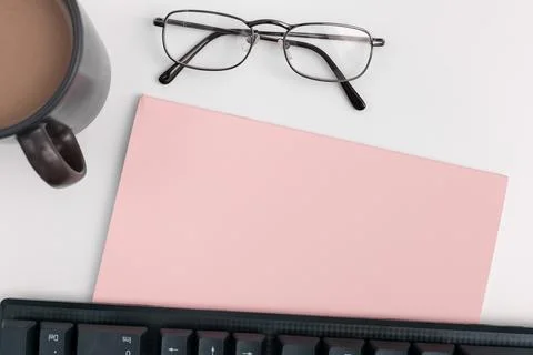 Multiple Assorted Collection Office Stationery Photo With Pens Pencils Notepads Stock Photos