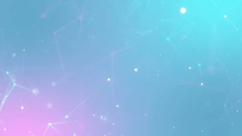 Multiple auroras.Beautiful Flight through the Abstract Network. Looped animation Stock Footage 102736918