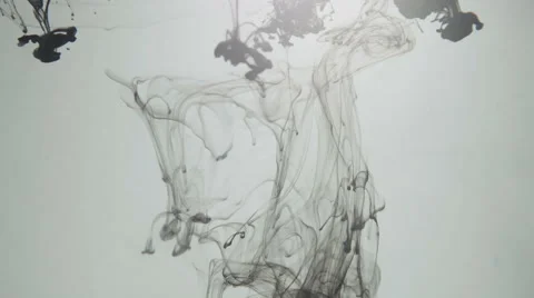 Multiple black ink clouds Stock Footage 52971635