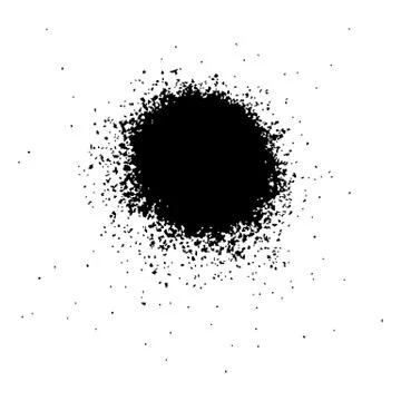 Multiple black ink drops and splashes, vector illustration clip art Stock Illustration