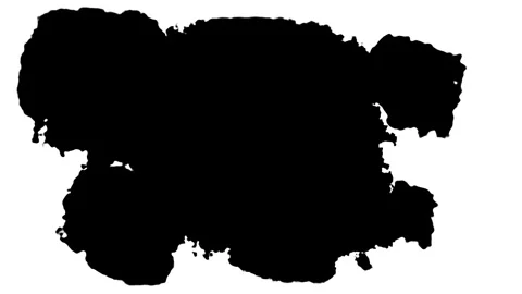 Multiple black ink splash transition animation with ink spreading and merging. Video stock 330487449