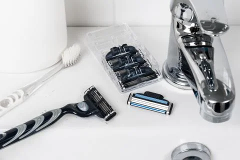 Multiple blade razor Stock Photos