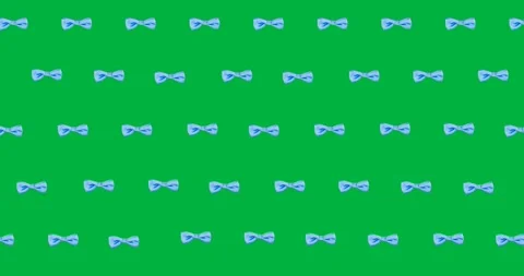 Multiple blue bow tie icons in seamless pattern against copy space on Stock Footage 318338394