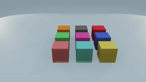 Multiple boxes many cube 3DCG animation ... | Stock Video | Pond5