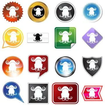 Multiple buttons - gemini イラスト素材