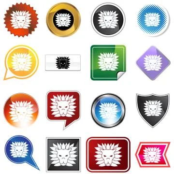 Multiple buttons - leo Illustrazione stock