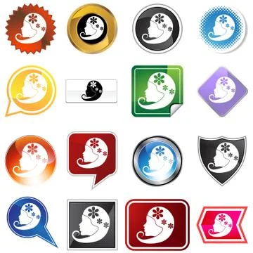 Multiple buttons - virgo Stock Illustration