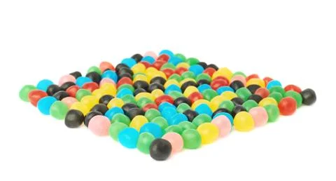 Multiple candy ball sweets isolated Stock Photos