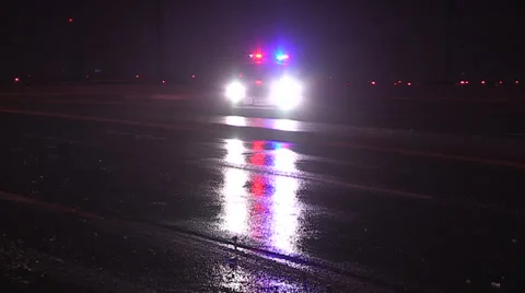 Multiple car crash on icy road in freezing rain v17 Stock Footage 36642763