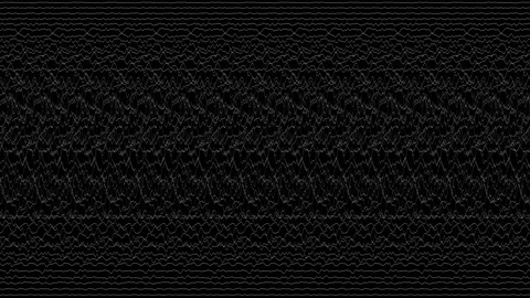 Multiple cardiogram line flows. Earthquake, lie detector. Pulse graphic line on 動画素材 236980189