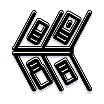 Multiple cars parked in an abstract view Stock-Illustration