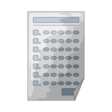 Multiple choice illustration Stock Illustration