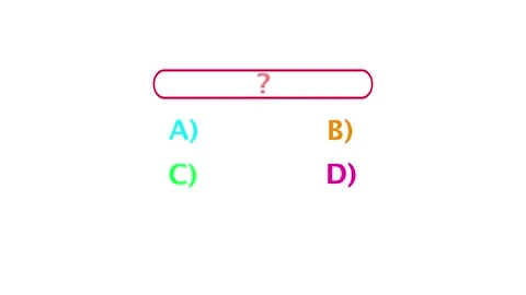 Multiple choice question icon animation. MCQ question, Quiz icon animation... Stock Footage 340179388