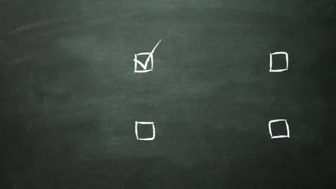 Multiple choice selection of 4a Illustrazione stock