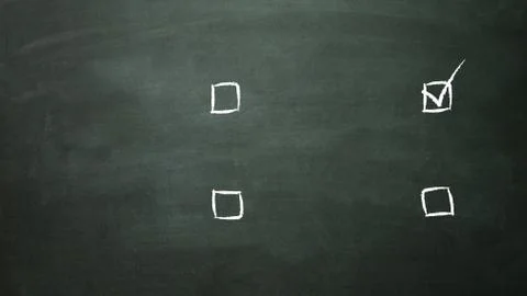 Multiple choice selection of 4c Illustrazione stock