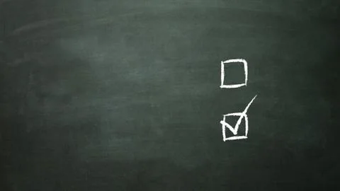 Multiple choice selection b Illustrazione stock