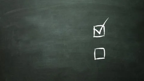 Multiple choice selection a Illustrazione stock