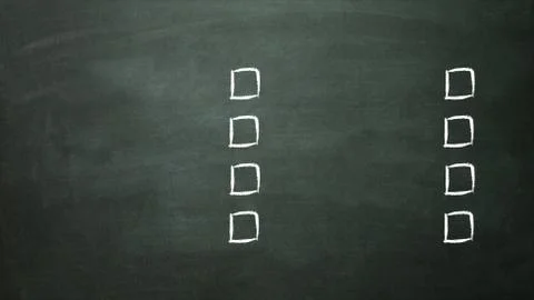 Multiple choice selection list empty Illustrazione stock