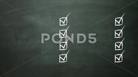 Multiple choice selection list Stock Illustration