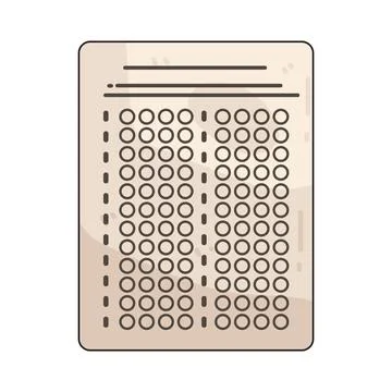Multiple Choice Survey illustration Illustrazione stock