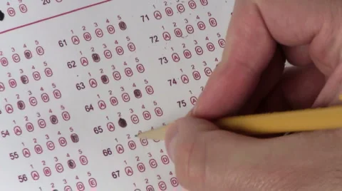 Multiple choice test pick #2 - HD Stock-Footage 5299011